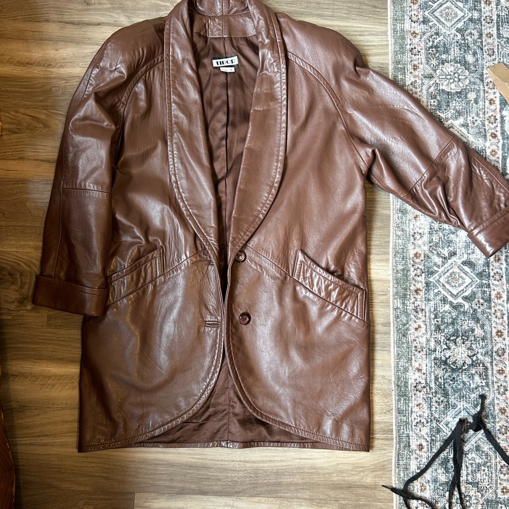 Luxurious Brown Leather Jacket